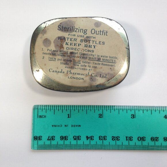 Sterilizing Outfit Tin Box Vintage pharmacy drug store Canada Pharmacal Co - Picture 7 of 10